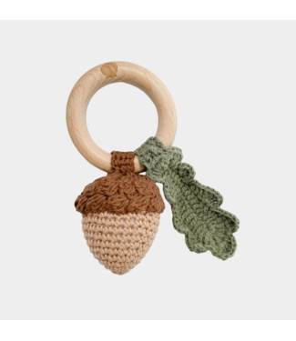 Blueberry Hill Acorn Rattle