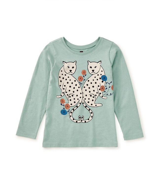 Tea Collection Leopard Duo Graphic Tee