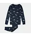 Petit Lem Baby Pajamas - Navy Dinos