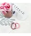 SoapElenGlen 50 pc Hair Ties - Pink