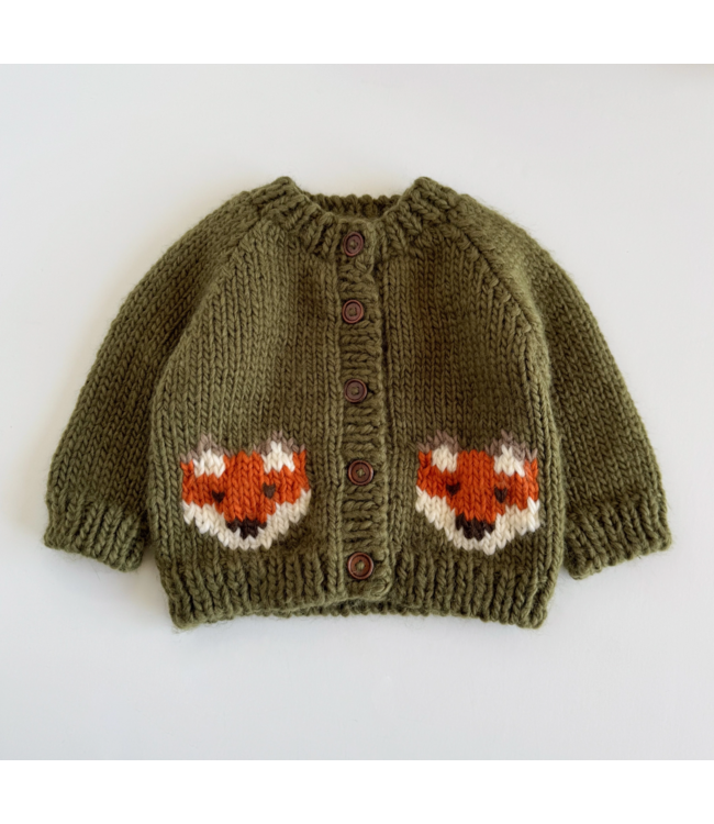 Figgy Friends Fox Baby Cardigan