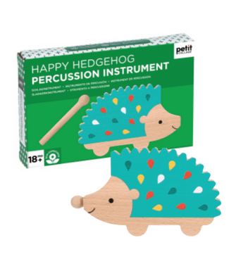 Petit Collage Happy Hedgehog Percussion Instrument