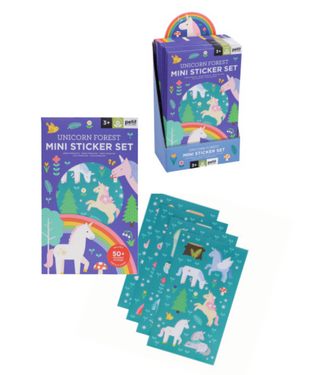 Petit Collage Mini Sticker Set: Unicorn Forest