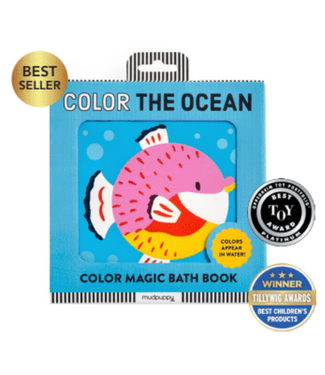 MudPuppy Color The Ocean Color Magic Bath Book