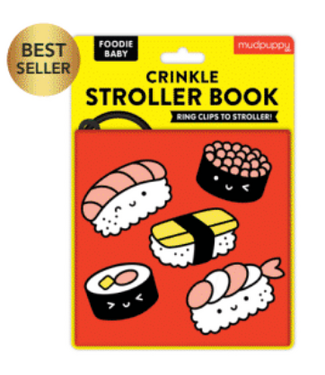 MudPuppy Foodie Baby Crinkle Fabric Stroller Book