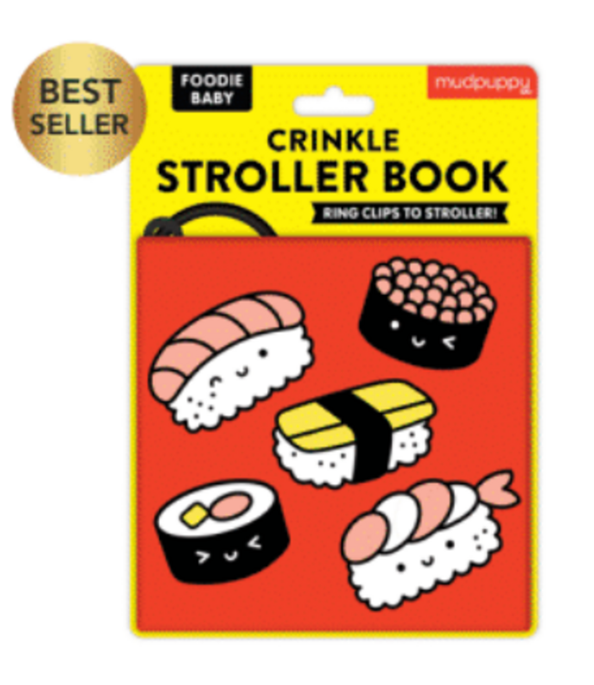 MudPuppy Foodie Baby Crinkle Fabric Stroller Book