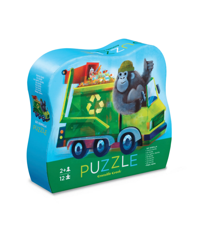 Crocodile Creek Mini Puzzle 12pc - Go Gorilla