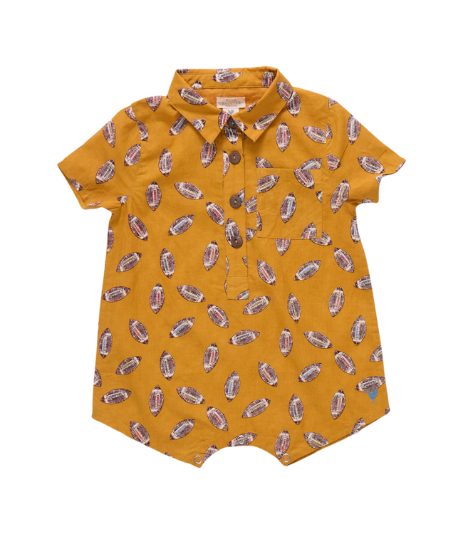 Pink Chicken Baby Easton Jumper - Flying Footballs