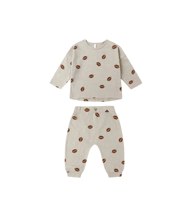 Rylee & Cru Tee + Pant Set - Footballs