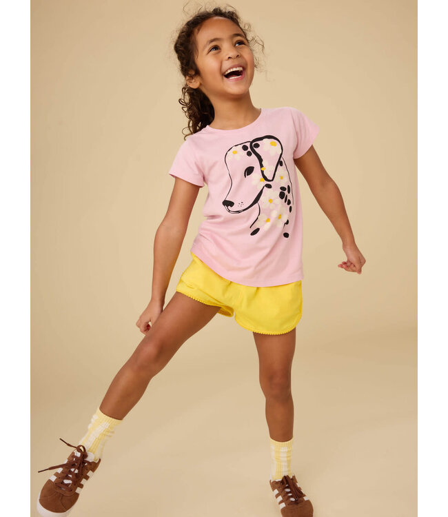 Tea Collection Baby Flowery Dalmatian Graphic Tee