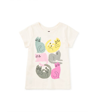 Tea Collection Colorful Cats Graphic Tee