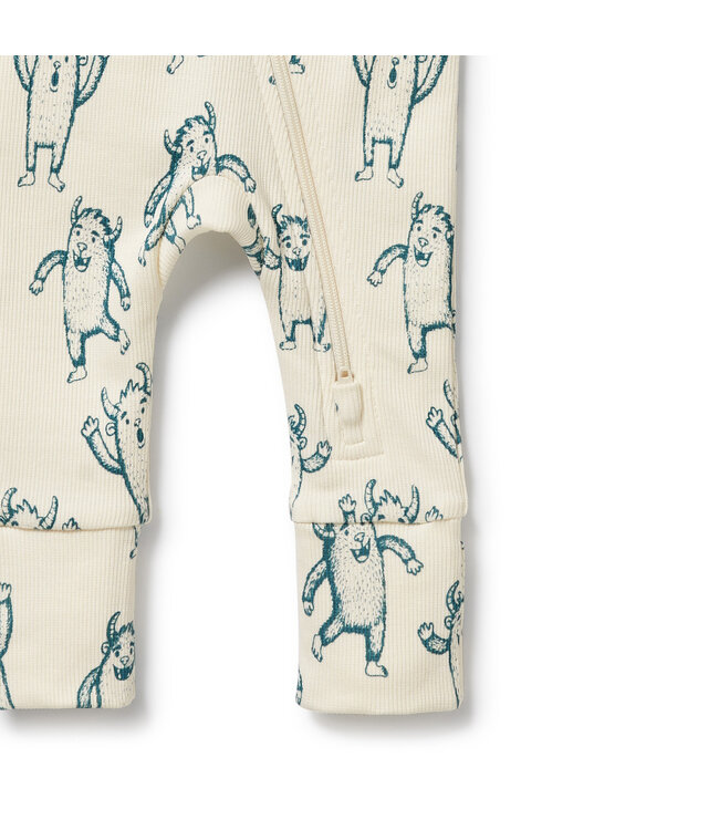 Wilson & Frenchy Yeti Organic Zipsuit with Feet