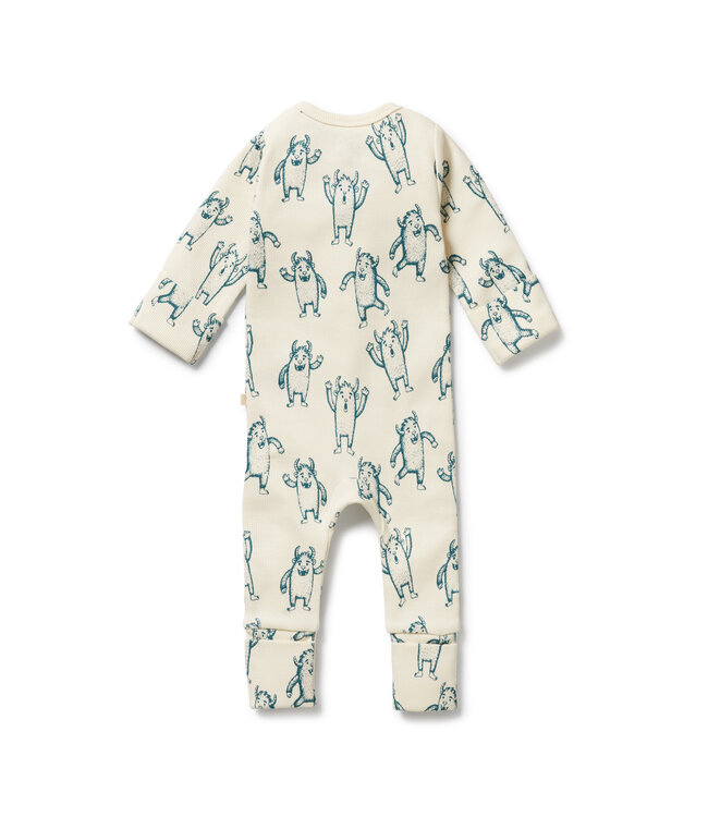 Wilson & Frenchy Yeti Organic Zipsuit with Feet