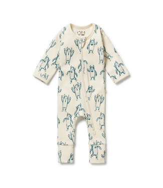 Wilson & Frenchy Yeti Organic Zipsuit with Feet