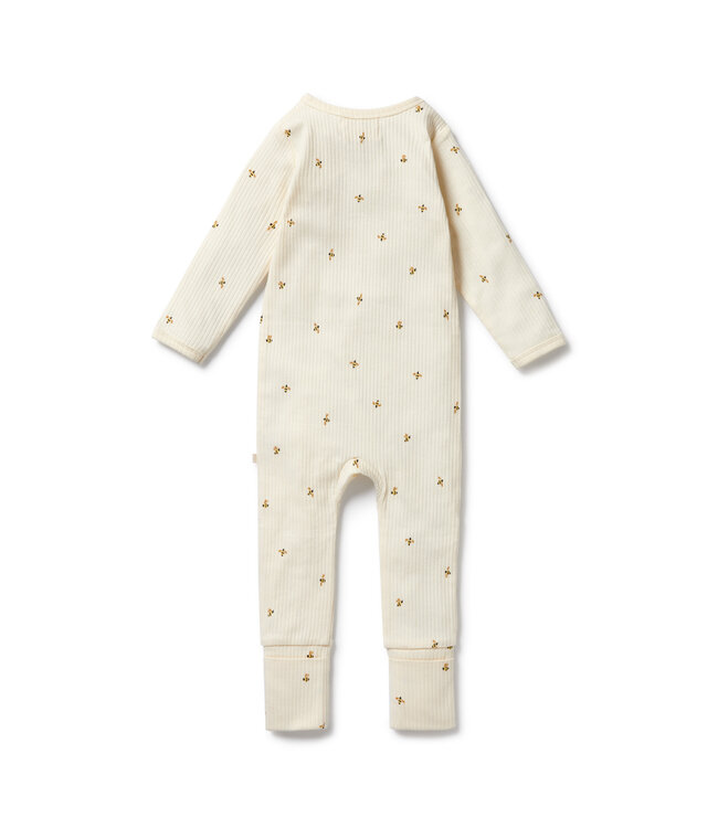 Wilson & Frenchy Bee Mine Organic Zipsuit with Feet