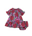 Tea Collection Puff Sleeve Baby Dress - Pink Tulip Twist