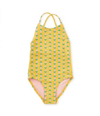 Tea Collection Cross Back One Piece - Vintage Tile