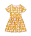 Tea Collection Baby Short Sleeve Twirl Dress - Valencia Orange