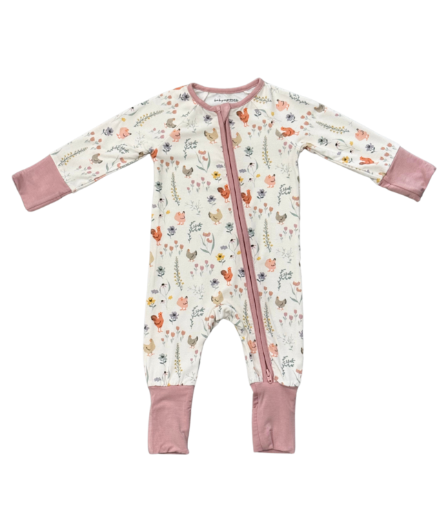 BabySprouts Long Sleeve Zip Romper