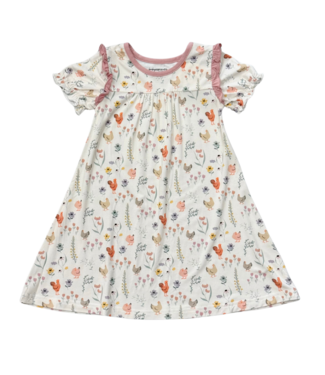BabySprouts Nightgown - Floral Chicken