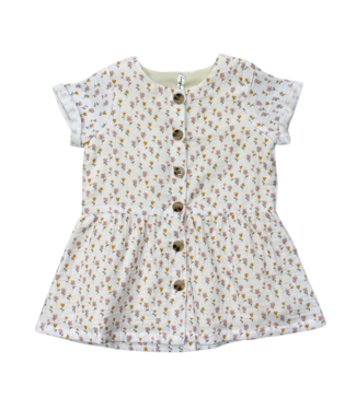 BabySprouts Gauze Button Dress - Mini Daisy