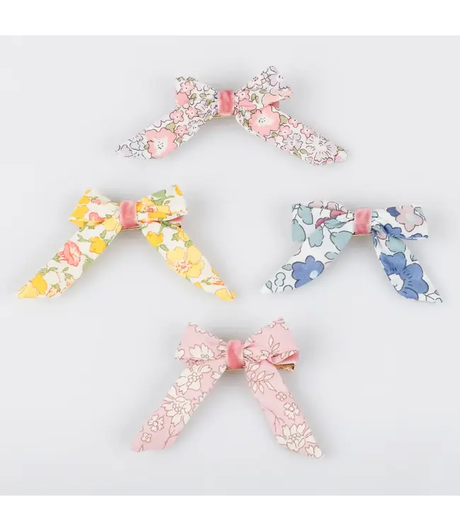 Meri Meri Floral Pattern Bow Hair Clips