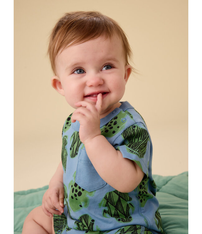 Tea Collection Pocket Shortie Baby Romper