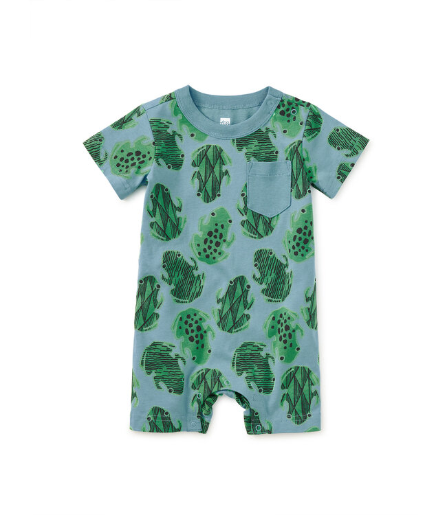 Tea Collection Pocket Shortie Baby Romper