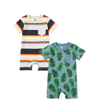 Tea Collection Pocket Shortie Baby Romper