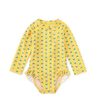 Tea Collection Rash Guard Baby Swimsuit - Vintage Tile
