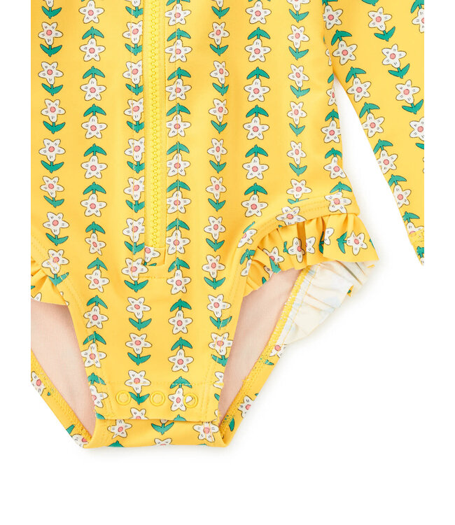 Tea Collection Rash Guard Baby Swimsuit - Vintage Tile