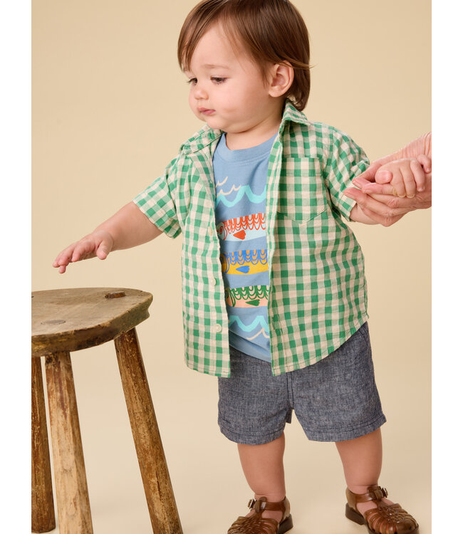 Tea Collection Baby Chambray Sport Shorts