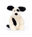 Jellycat Bashful Medium Black and Cream Rufferty Puppy