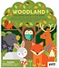 Petit Collage Coloring Book w/Stickers - Woodland