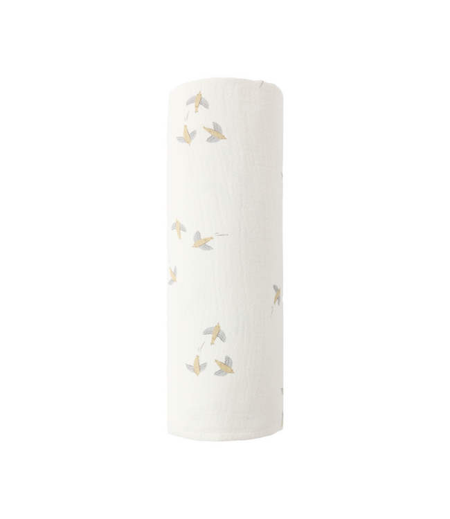 Quincy Mae Woven Swaddle - Birds