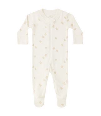 Quincy Mae Zip Long Sleeve Sleeper Footie - Chicks