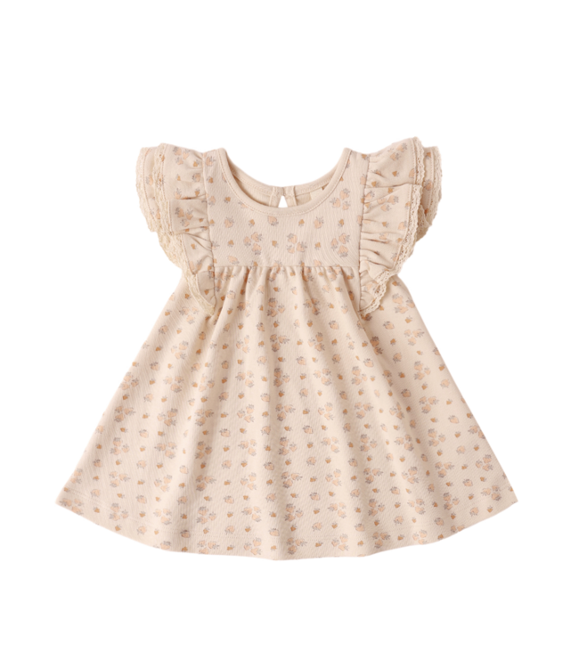 Quincy Mae Flutter Dress - Strawberries