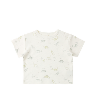 Quincy Mae Baby Boxy Tee - Dinosaur