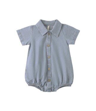 Quincy Mae Matteo Romper - Chambray