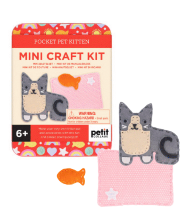 Petit Collage Mini Craft Kit: Pocket Pet Kitten