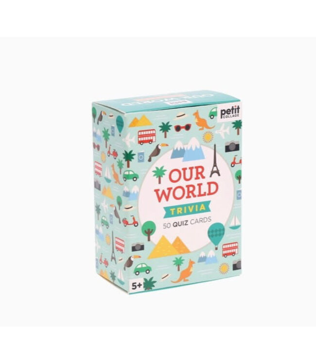 Petit Collage Trivia Cards - Our World