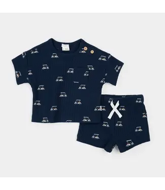 Petit Lem Golf Baby Top - Navy