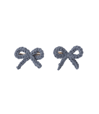 Rylee & Cru Crochet Bow Clip - Marine