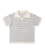 Rylee & Cru Chandler Knit Baby Polo - Marine Stripe