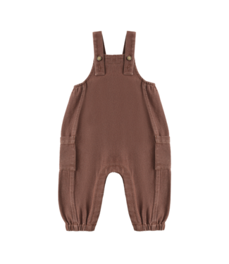 Rylee & Cru Cargo Baby Overall - Chocolate