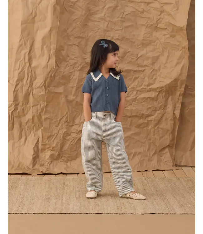 Rylee & Cru Barrel Pant - Railroad Stripe