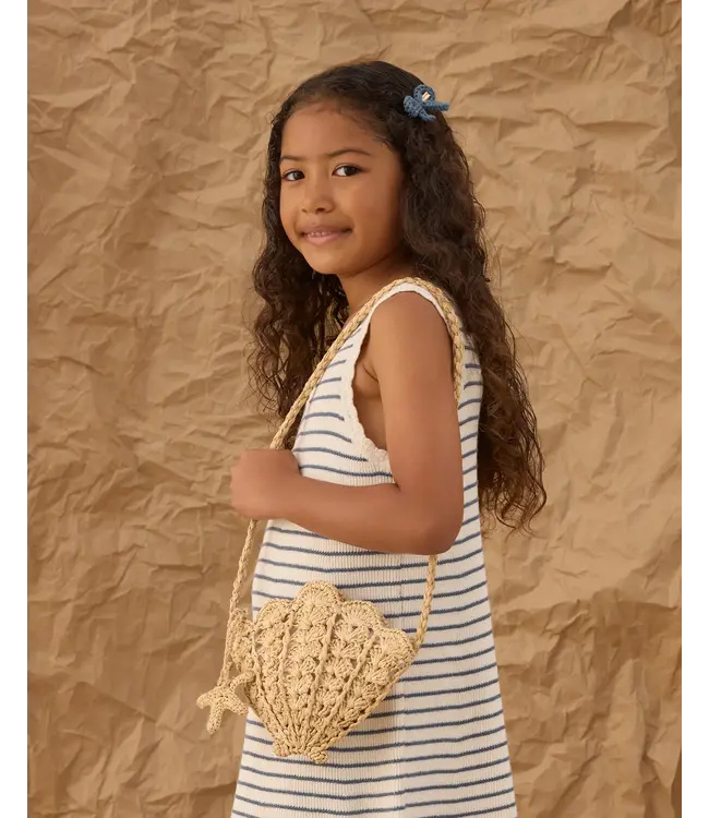 Rylee & Cru Crochet Bow Clip - Marine