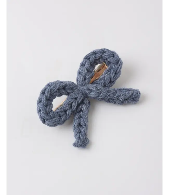 Rylee & Cru Crochet Bow Clip - Marine