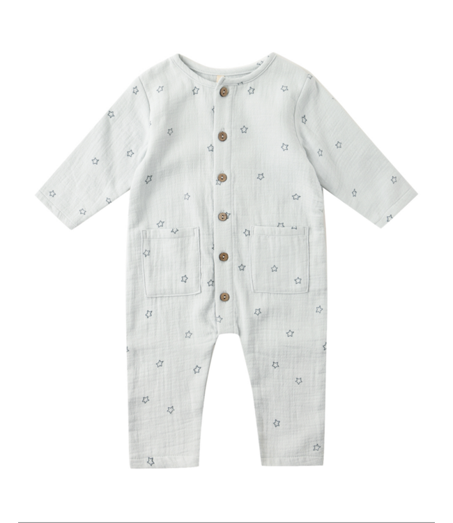 Quincy Mae Pocketed Woven Jumpsuit - Twinkle