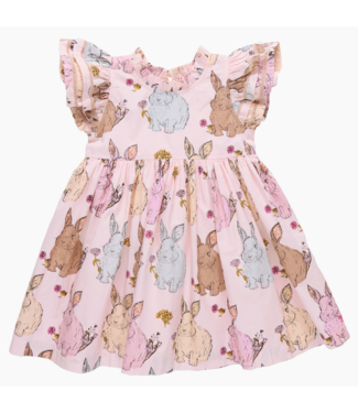 Pink Chicken Jennifer Double  Ruffle Dress - Vintage Bunnies